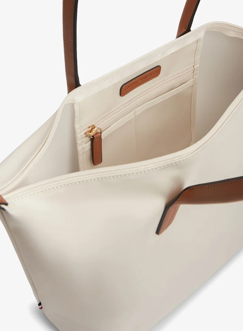 TOMMY HILFIGER  Monogram Contrast Handle Tote Bag for Women | Best Price UAE